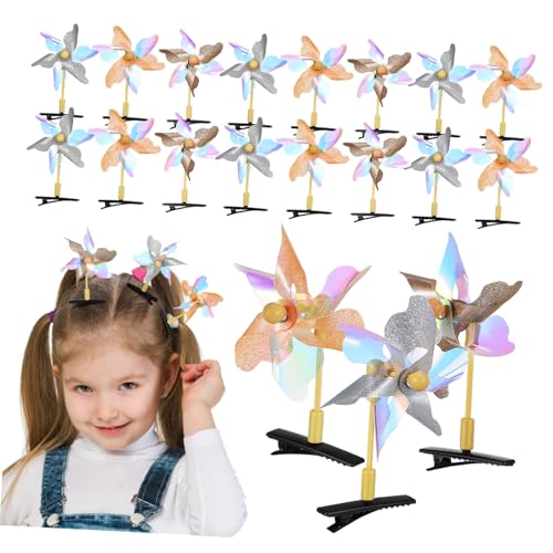 OHPHCALL 20stücke Windmühlen-haarspangen Windrad-haarnadeln Pailletten-haarspange Haarspangen Für Mädchen Süße Für Kleinkinder Geburtstag von OHPHCALL