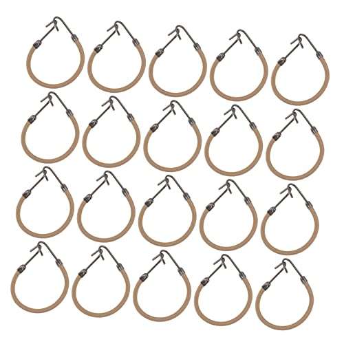 OHPHCALL 20st Haarhaken Haarbandhaken Haarknotenhersteller Tolle Haargummis Kleine Haargummis Haarspangen Ohne Falten Haarbänder Für Kleine Mädchen Winzige Haargummis Haarnadeln Beige von OHPHCALL