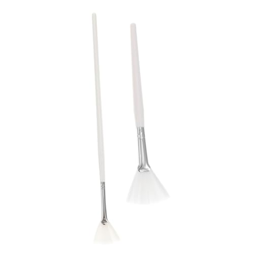 OHPHCALL 2stücke Fächerförmiger Pinsel Für Schönheit Damen Applikatorpinsel Gesichtsmaskenpinsel Maskenpinsel Make-up Pinsel von OHPHCALL