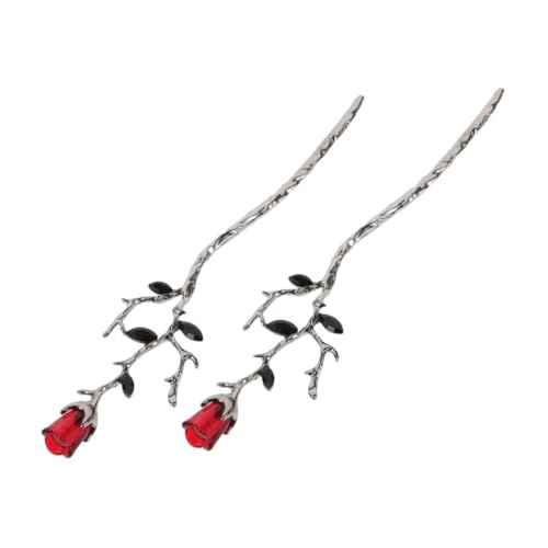 OHPHCALL 2stücke Haarnadeln Für Frauen Blume Haarnadel Für Hochsteckfrisuren Asiatischer Stil Haarzubehör Chinesische Haarnadeln Retro Haarstäbe Vintage Haarspangen von OHPHCALL