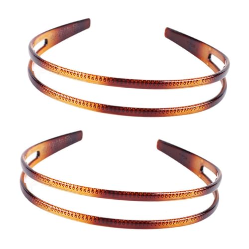 OHPHCALL 2stücke Damen Stirnbänder Mit Zähnen Rutschfeste Haarband Für Workout Gesicht Waschen Robust Und Praktisch Für Sport Spa Und Feierlichkeiten von OHPHCALL