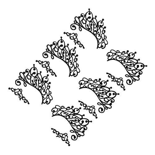 OHPHCALL 3paare Schwarze Stoff-augentattoos Selbstklebende Temporäre Lidschatten-aufkleber Atmungsaktiv Und Wiederverwendbar Für Make-up von OHPHCALL