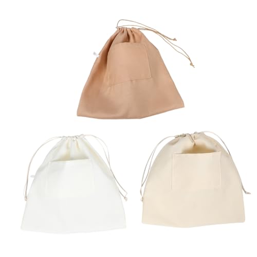 OHPHCALL 3 Stück Teiliges Tote Bag Organizer mit Robustem Zugband Handgewebter Innenfutter-einsatz Atmungsaktives Material Praktische Innenfächer für Strandtaschen und Handtaschen Zubehör von OHPHCALL