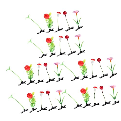 OHPHCALL 30stücke Pflanzenimitat Haarspangen Sprossenhaarspangen Blatthaarspangen Mädchen Haarschmuck Haar Zubehör Barrettes von OHPHCALL