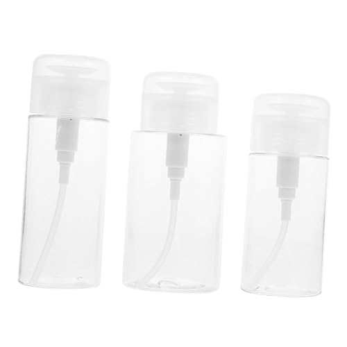 OHPHCALL 3stücke Reise-flasche Für Make-up Entferner Druckpumpe Für Alkoholfreie Hautpflege Tragbar Transparent Für Kosmetik Und Nagellackentferner von OHPHCALL