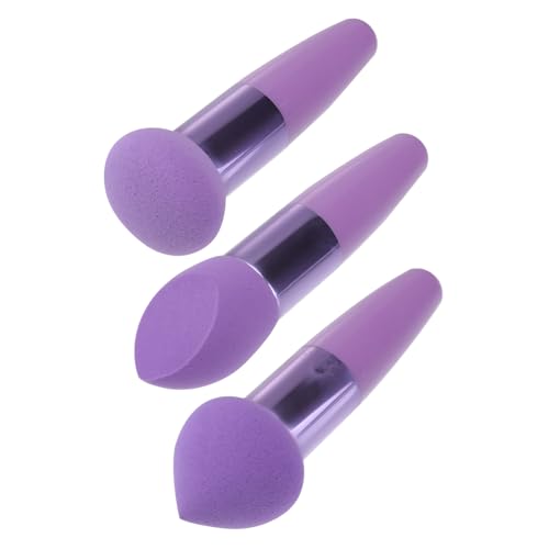 OHPHCALL 3stücke Stifte Für Mädchen Mit Spitzen-design Make-up Inklusive Kleiner Kopfschwämme Und Make-up-quasten Für Nass Und Trocken-puderanwendung von OHPHCALL