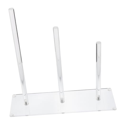 OHPHCALL Acryl Haargummi Organizer 3-stufiger Scrunchie Halter Transparenter Aufbewahrungsständer Für Haar Accessoires Platzsparend Für Damen Und Mädchen Für Schlafzimmer von OHPHCALL