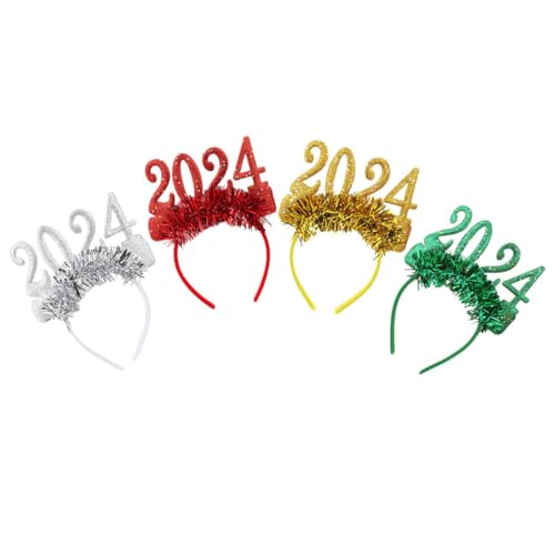 OHPHCALL 4stücke Glitzer Stirnbänder Für Neujahr Und Partys Leicht Und Bequem Bunte Haaraccessoires Für Frauen Dekoration Für Feierlichkeiten Und Besondere Anlässe von OHPHCALL