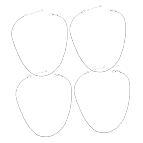 OHPHCALL 4 Stück Teiliges Funkelnde Clavicle Kette Damen Choker Halskette Metall Schlicht Elegant Vielseitig für Party Alltag Prom von OHPHCALL