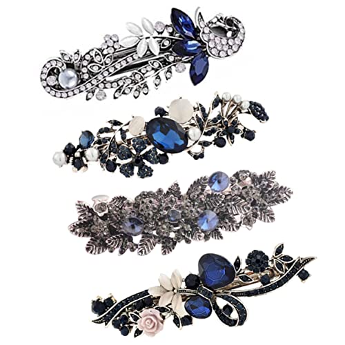 OHPHCALL 1satz Retro Haarschmuck Vintage Haarklammern Mit Feder Blumen-design Für Damen Für Hochzeiten Partys Und Besondere Anlässe Eleganter Look Für Jeden Anlass von OHPHCALL