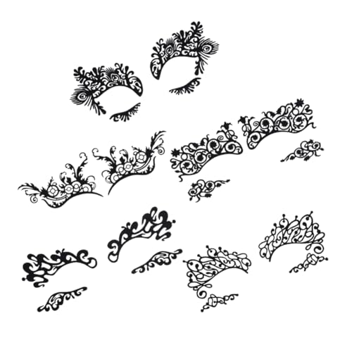 OHPHCALL 5paare Eyeliner-aufkleber Temporäre Augentattoos Lidschatten-augenaufkleber Für Frauen Halloween Party Cosplay von OHPHCALL