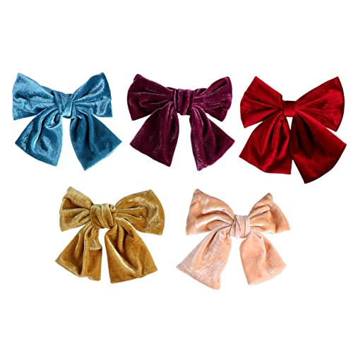 OHPHCALL 5stücke Damen Haarschmuck Mit Schleifen-haarspangen Elegante Und Kreative Haaraccessoires Für Hochzeiten Partys Und Alltag Zufällige Farben von OHPHCALL