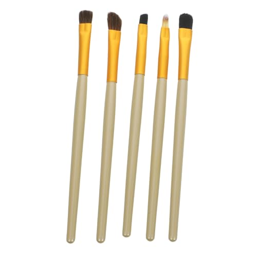 OHPHCALL 5stücke Teiliges Augen-make-up Pinsel Set Mit Holzgriff Professionelle Lidschatten Und Eyeliner-bürsten Für Gleichmäßige Und Präzise Anwendungen von OHPHCALL