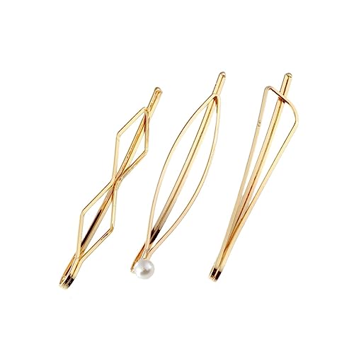 OHPHCALL 6stücke Geometrische Haarspangen Ausgehölte Haarnadeln Perlen-haarklammern Verschiedene Muster Für Frauen Und Mädchen Stylische Haarnadel-accessoires Haarspange Für Täglichen von OHPHCALL