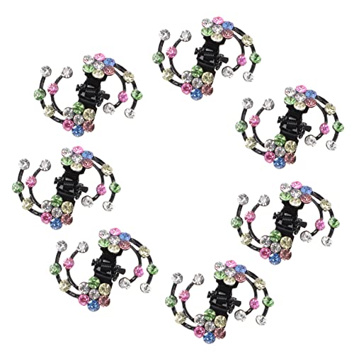 OHPHCALL 6stücke Mini-haarnadeln Mit Strasssteinen Pflaumenblüten-blumen-haarklammern Haarschmuck Für Frauen Und Mädchen Leicht Tragbar Für Hochzeiten Und Partys Mehrfarbig von OHPHCALL