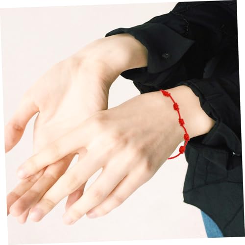 OHPHCALL 6 Stück Rotes Knoten Armband Verstellbares Freundschaftsarmband Damen Schmuck Rote Fadenarmbänder Mit Knoten Einfach Tragbar Geschenk Für Frauen Mädchen Party Anlass OHPHCALL 6 Stück Rotes Knoten Armband Verstellbares Freundschaftsarmband Damen Schmuck Rote Fadenarmbänder Mit Knoten Einfach Tragbar Geschenk Für Frauen Mädchen Party Anlass von OHPHCALL