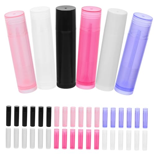 OHPHCALL 60stücke Leere Lipgloss-tuben Nachfüllbare Lippenstift-behälter Tragbare Lip Balm Röhrchen Transparent Für Lippenpflege Und Kreative Projekte von OHPHCALL