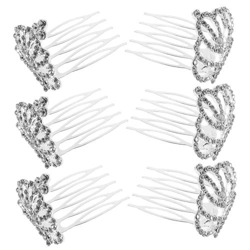 OHPHCALL 6stücke Mini Krone Mit Kamm Für Mädchen Glitzernde Haarschmuck Für Geburtstagsfeiern Hochzeiten Und Anlässe Bezaubernde Kinderaccessoires Mit Strass Für Kleine Prinzessinnen von OHPHCALL