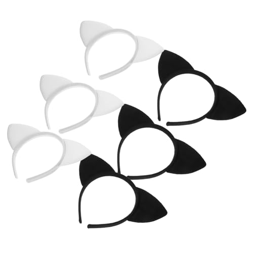 OHPHCALL 6stücke Teiliges Katzenohren Haarband Für Cosplay Süßes Tier Ohr Stirnband Mysterious Cat Ears Für Partys Und Kostümfest Niedliches Zubehör Für Damen Und Mädchen von OHPHCALL