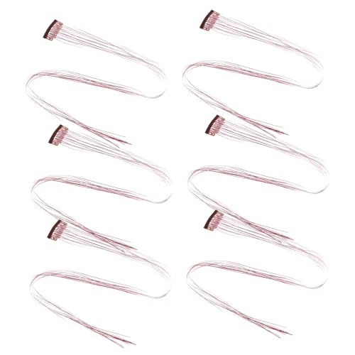 OHPHCALL Glitzer-haarverlängerungen Haar-accessoires Für Damen 6-teiliges Lametta-set Für Haardekorationen von OHPHCALL