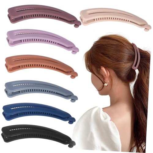 OHPHCALL 7stücke Bananen-haarspangen Haarklammern Für Damen Pferdeschwanz-halter-clips Locken-haarclips Für Dickes Und in Verschiedenen Farben Erhältlich von OHPHCALL