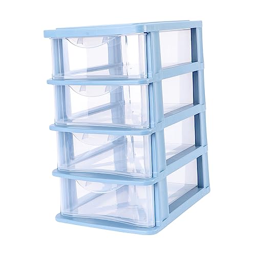 OHPHCALL Aufbewarungsbox Mit Transparent Schreibwarenbehälter Desktop Organizer Schubladenschrank Für Kosmetika Büro Kleinteile Lagerung Platzsparend von OHPHCALL