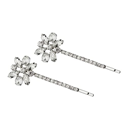 OHPHCALL Strass Bobby Haarnadeln Fashion Bobby Pin Set Kristall Haar Haarspange Haarnadeln Für Frauen Haarspangen Aus Metall Für Damen Bling Bobby Pins Haarschmuck Mode Einstellen Fräulein von OHPHCALL