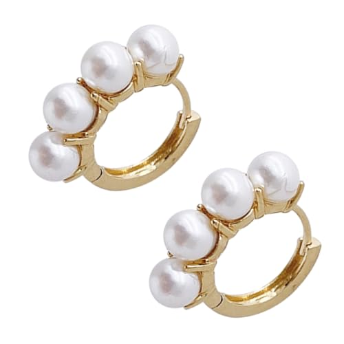 OHPHCALL Delikate Perlenohrringe Damen Ohrstecker aus Hochwertiger Legierung Leicht und Praktisch Elegante Ohrschmuck für Alltag und Besondere Anlässe Modisch und Vielseitig Kombinierbar von OHPHCALL