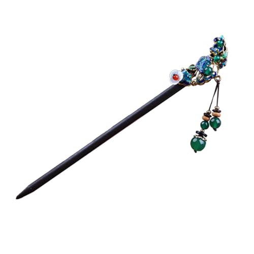 OHPHCALL 1stück Hanfu Haarstäbchen Für Mädchen Dekorative Retro Haarnadel Handgefertigter Holzblüten-haarpin Vintage Haarschmuck Für Traditionelle Chinesische Frisuren von OHPHCALL
