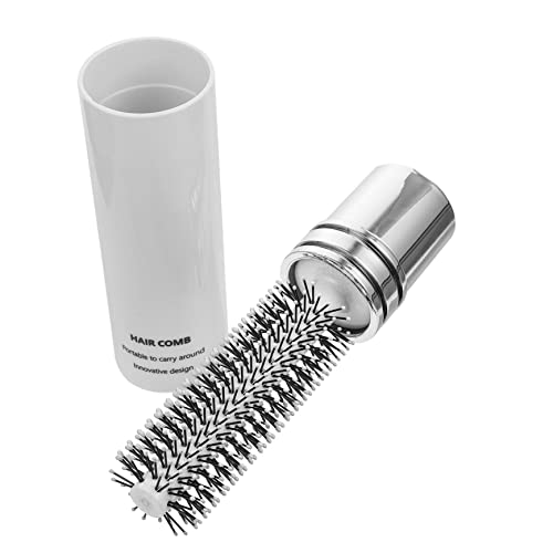 OHPHCALL Einziehbare Haarbürste Für Frauen Tragbare Styling Rollbürste White Kompakt Und Ideal Für Reisen Perfekt Für Locken Und Glattes Haar Haarkamm Für Damen Und Herren von OHPHCALL