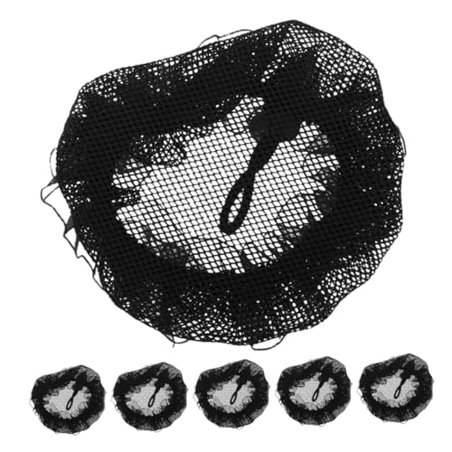 OHPHCALL 6stücke Schwarze Haarnetze Mit Elastik Für Frauen Ballerinas Tänzerinnen Und Gymnastinnen Wiederverwendbare Atmungsaktive Dutt-haarzubehör Mit Raffinierter Spitze Für von OHPHCALL