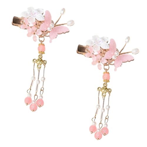 OHPHCALL 1paar Chinesische Vintage Quaste Haarspangen Zarte Haarschmuck Mit Blumendesign Für Festliche Anlässe Für Freundinnen von OHPHCALL