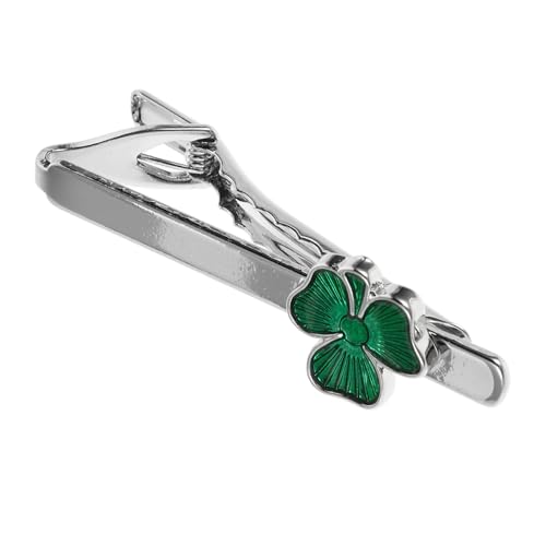 OHPHCALL Eleganter Herren Krawattenklammer Shamrock Design Irischer Krawattenklammer für Business und Formelle Anlässe mit Feiner Handwerkskunst und Einzigartigem von OHPHCALL