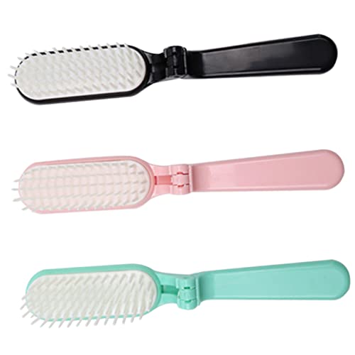 OHPHCALL 3stücke Teiliges Faltbares Reisehaarbürsten Männer Und Kompakte Tragbare Haarbürsten Für Glattes Geschmeidiges Haar Für Unterwegs Schwarz Blau von OHPHCALL