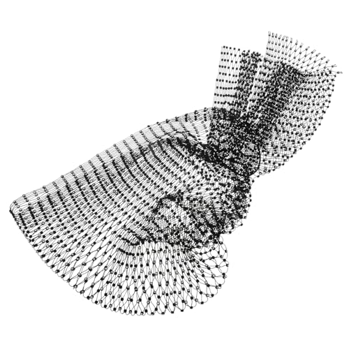 OHPHCALL Flash Diamond Haarschmuck Rote Dekorationen Möbeldekoration Wohnmobil-dekoration Große Haarnadel Möbelmodelle Exquisiter Schlüsselanhänger Kleidung Haarbänder Fischernetz Black von OHPHCALL