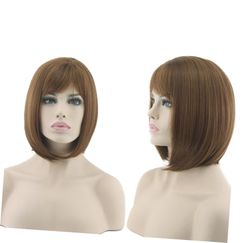 OHPHCALL Cosplay Haar-accessoires Damen Bob Perücke Curve Perücke Cosplay Perücke Für Frauen Kunsthaar Perücke Kurze Perücken von OHPHCALL