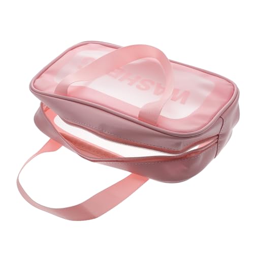 OHPHCALL Frosted Makeup Bag Transparente wasserdichte Kosmetiktasche Für Damen Und Herren Tragbare Aufbewahrung Für Reisen Und Alltagsgebrauch Mittlere von OHPHCALL