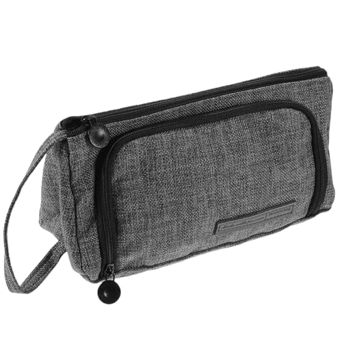 OHPHCALL Großes Federmäppchen Canvas mit Reißverschluss Langlebige Stifttasche für Schule und Büro Wasserbeständig Große Kapazität für Stifte Radiergummi und Schreibwaren Waschbar Handlich von OHPHCALL