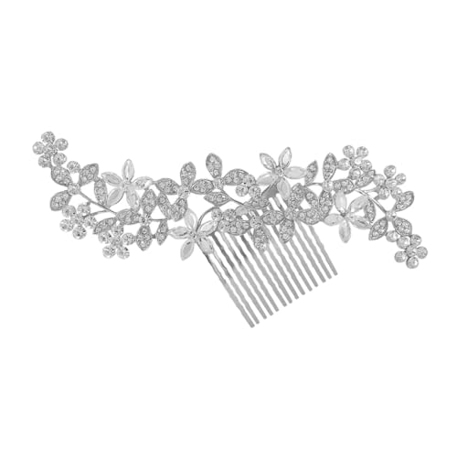 OHPHCALL Braut Haarkamm Aus Elegante Haaraccessoires Für Hochzeit Einzigartiger Haarschmuck Vielseitiger Haarkamm Für Besondere Anlässe Und Hochzeiten Stilvoller Kopfputz Für Bräute von OHPHCALL