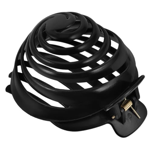 OHPHCALL Kuppel-haar-accessoire Aus Schwarzer -haarhalter Spiral-dutt-maker Für Damen Runde Haarklammer Für Natürlichen Dutt Langlebiger Haarhalter Für Alltag Und Party von OHPHCALL