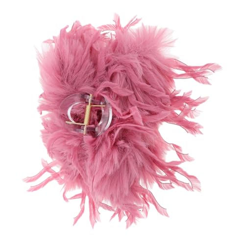 OHPHCALL Große Haarspange Aus Plüsch Für Dickes Lockiges Haar Süße Rutschfeste Klammer Für Stilvolle Frisuren Fuzzy Clip Für Frauen Und Mädchen Langlebig Und Komfortabel von OHPHCALL