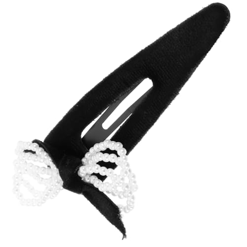 OHPHCALL Perlen Haarspangen Für Damen Süße Dekorative Haarspangen Clip Haarschmuck Mit Schleife Für Kurzes Haar Für Frauen von OHPHCALL