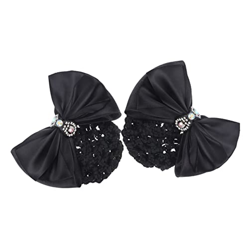OHPHCALL Haarnetz Mit Schleife Für Damen Elegante Duttabdeckung Für Friseure Und Pflegepersonal Schwarze Haaraccessoires Für Einen Stilvollen Look von OHPHCALL