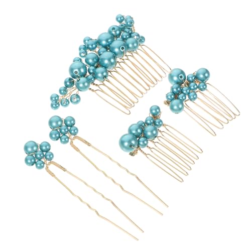 OHPHCALL Haarschmuck für Damen Braut-kopfschmuck Haarkämme Aus Draht in Grün und Gold von OHPHCALL