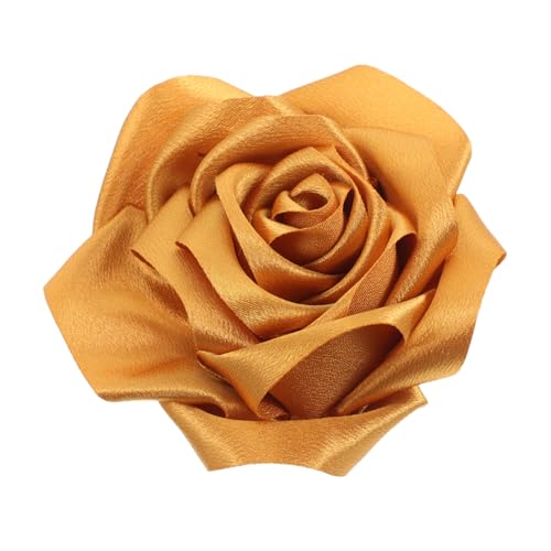 OHPHCALL Handgefertigte Französische Satin Blumenbrosche Großer Blütenknospen Anstecker Brosche für Damen Vielseitiges Accessoire für Anzüge Pullover Mäntel Festliche Anlässe Hochwertige von OHPHCALL