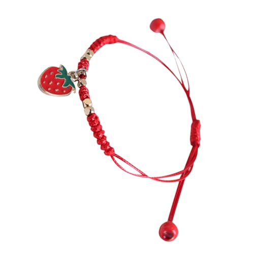 OHPHCALL Handgefertigtes Erdbeer Freundschaftsarmband Geflochtenes Seil Armband Für Mädchen Strapazierfähig Bequem Täglicher Schmuck Trendiges von OHPHCALL