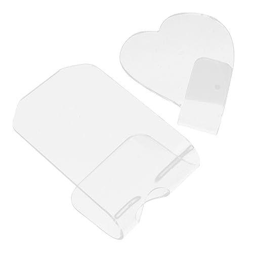 OHPHCALL 2stücke Nagelmalerei Mischpalette Transparente Make-up Farbdisplay Trays Für Professionelle Maniküre Und Eyeliner Anwendungen Tragbar Und Leicht Für Reisen von OHPHCALL