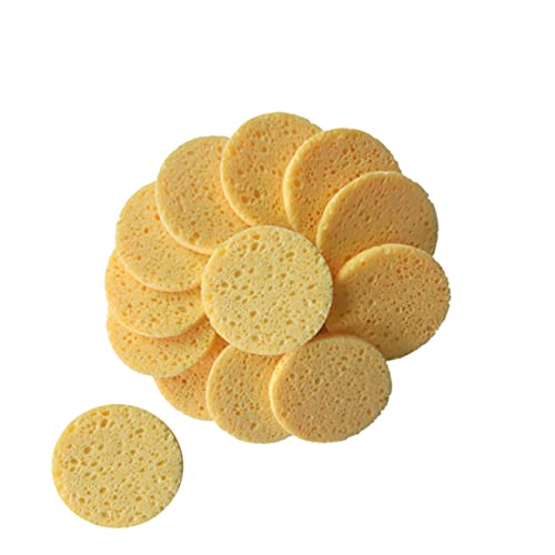 OHPHCALL 20 Stück Hautfreundliche Make-up-entferner-schwamm-gesichtspads Make-up-wattepads Rund Für Die Gesichtsreinigung Puff Reisefreundlich von OHPHCALL