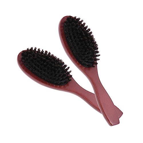 OHPHCALL 2stücke Massagekamm Aus Holz Mit Borsten Für Kopfhautmassage Und Haarentwirren Haarzubehör Für Männer Und Frauen Ergonomischer Griff Für Angenehmes Kämmen von OHPHCALL