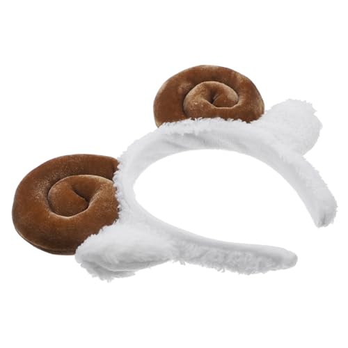 OHPHCALL Schafhorn-stirnband Mit Entzückende Kopfbedeckung Haarband Stoff-stirnband Einheitsgröße von OHPHCALL
